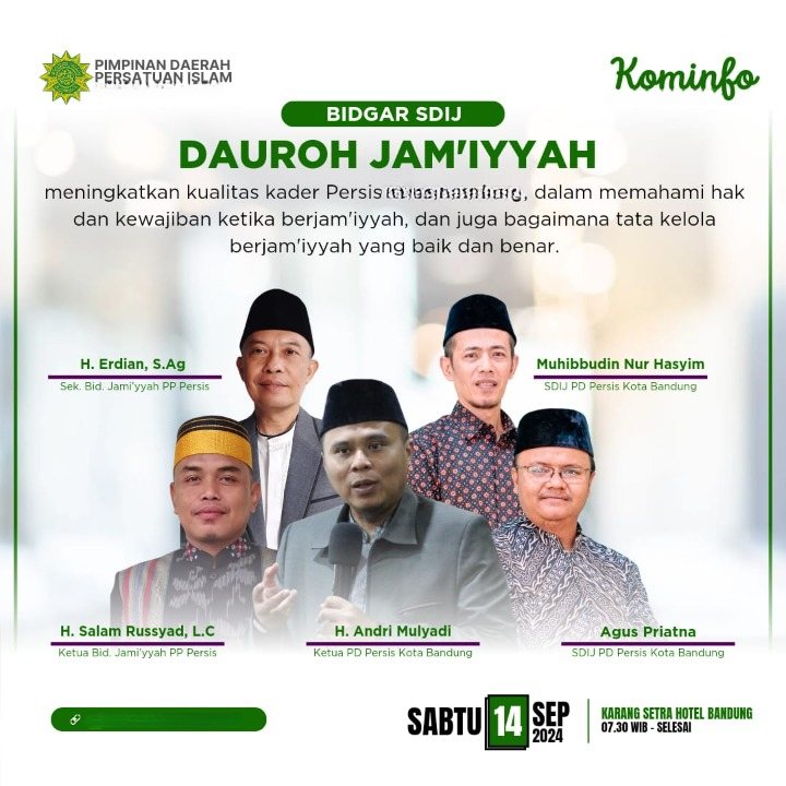 Dauroh Jamiyyah SDIJ PD PERSIS Kabupaten Mojokerto